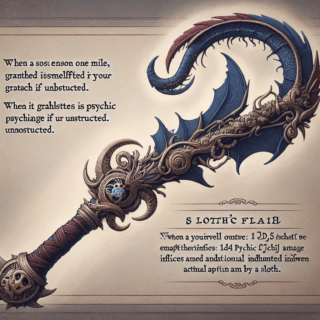 Sloth's Embrace Flail