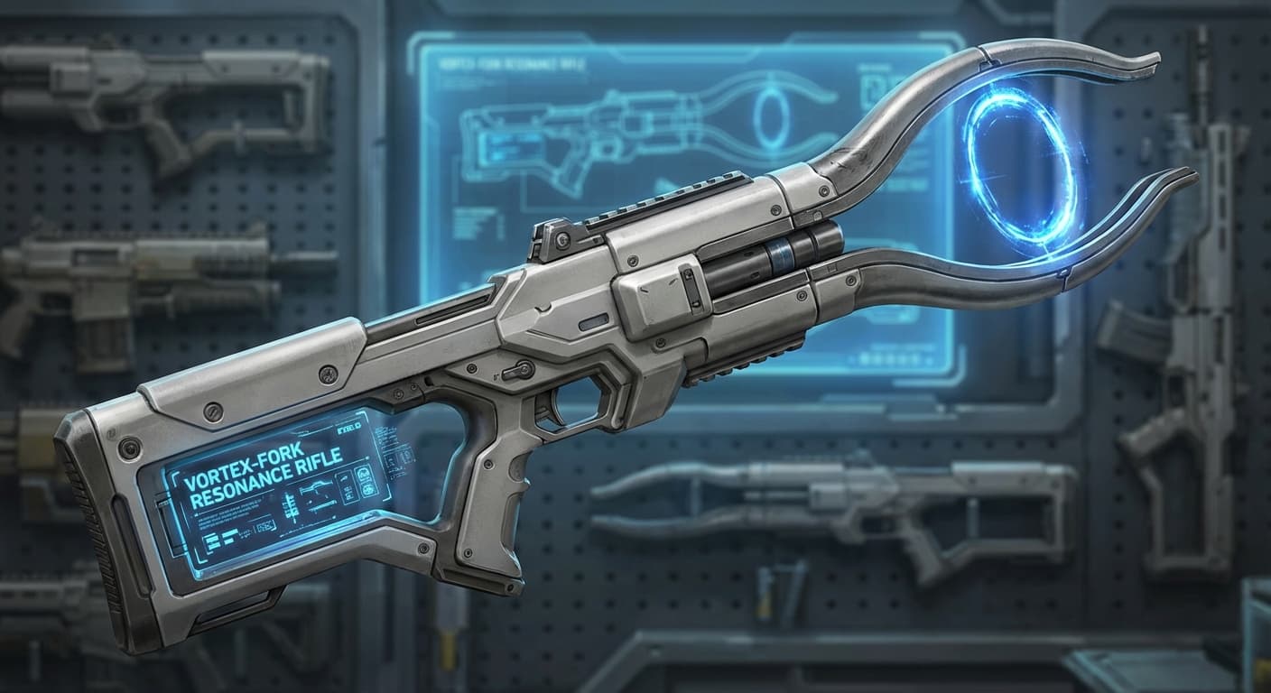 Vortex-Fork Resonance Rifle